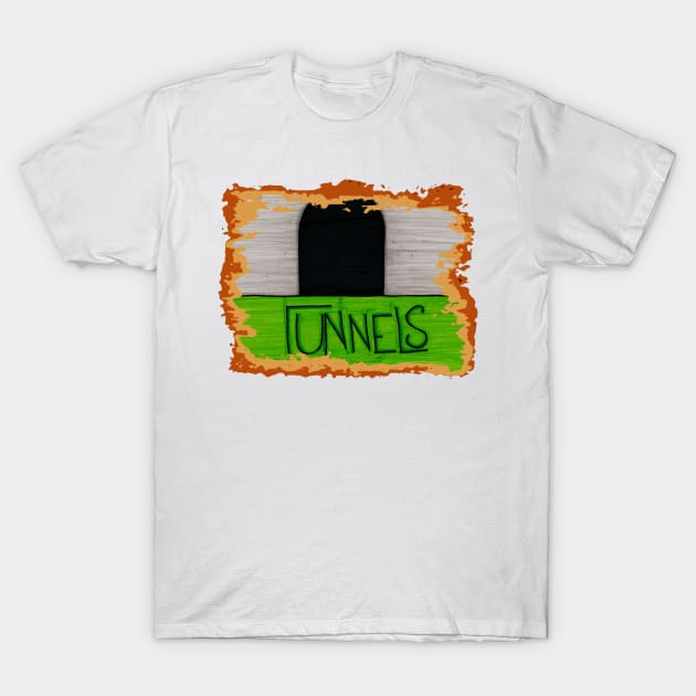 Tunnels (Single Tunnel) w/ Border T-Shirt by Twintertainment